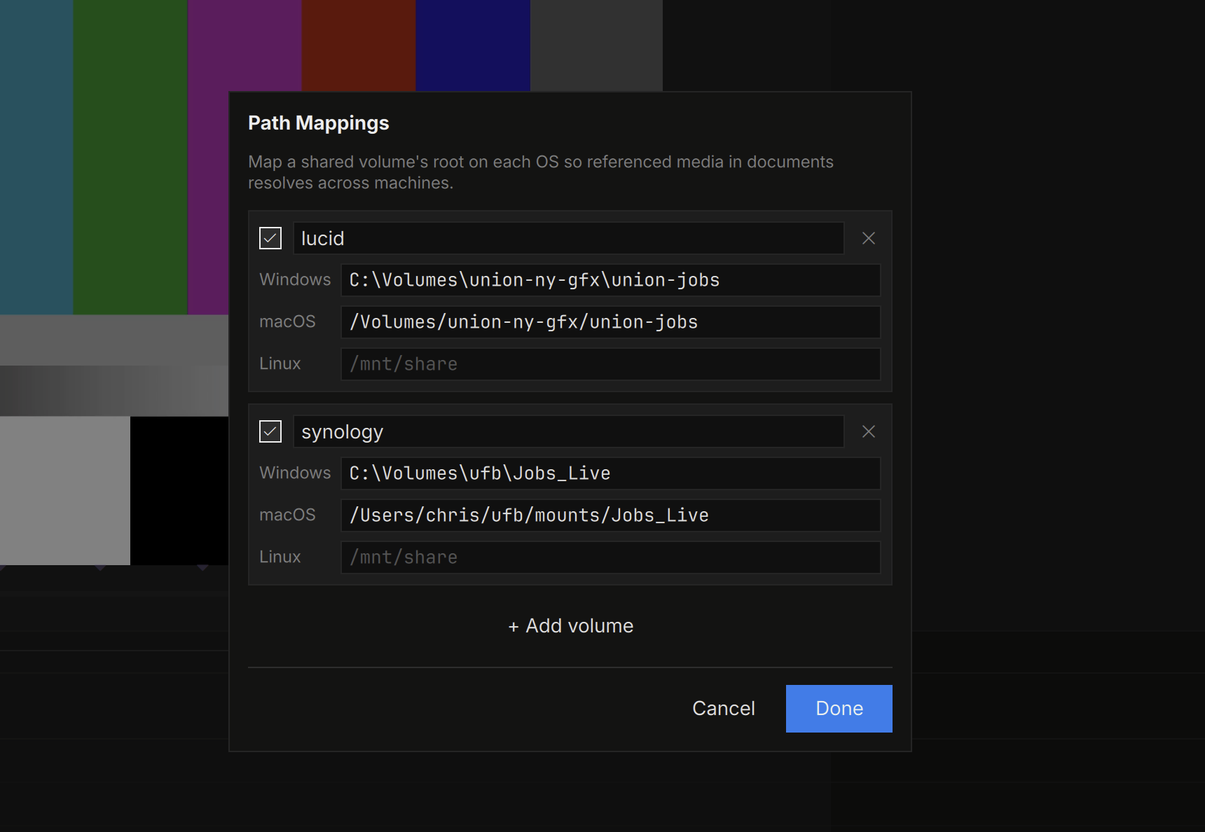Path mappings
